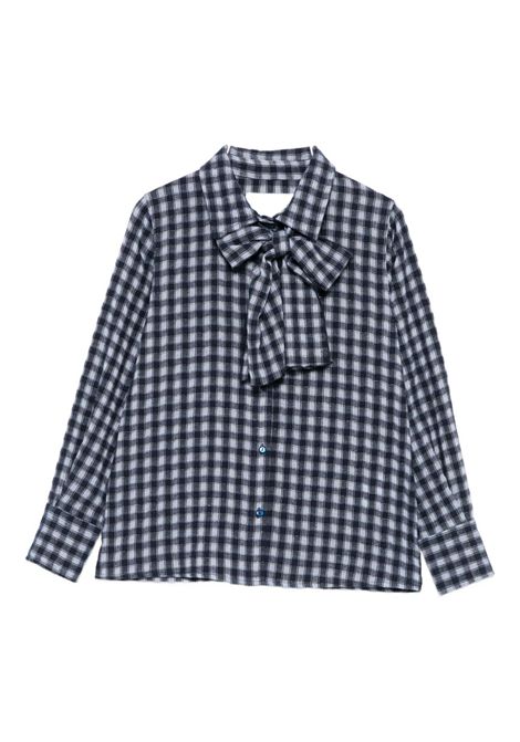 Camicia a quadri Lù-Lù BY MISS GRANT | LL3935BLU